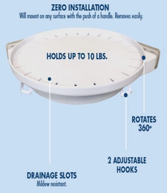 Étagère d’angle rotative