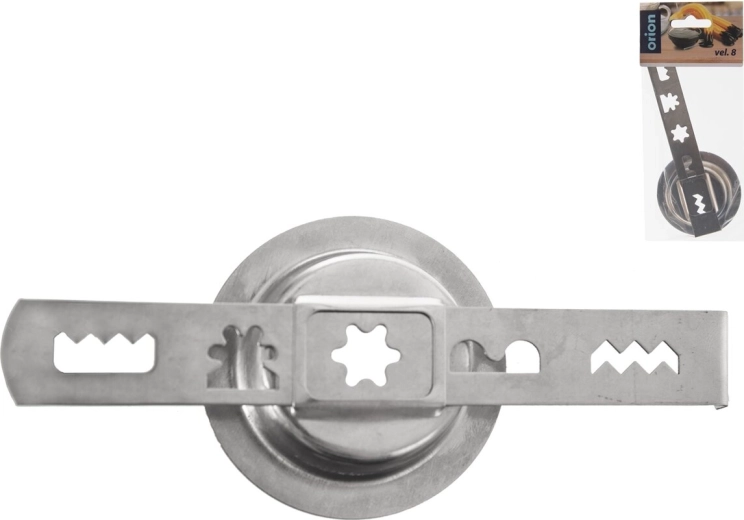 Embout en acier inoxydable pour biscuits sablés (type linzer), taille 8
