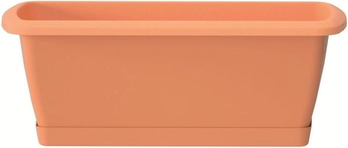 Jardinière avec soucoupe RESPANA SET terracotta 78,6 cm