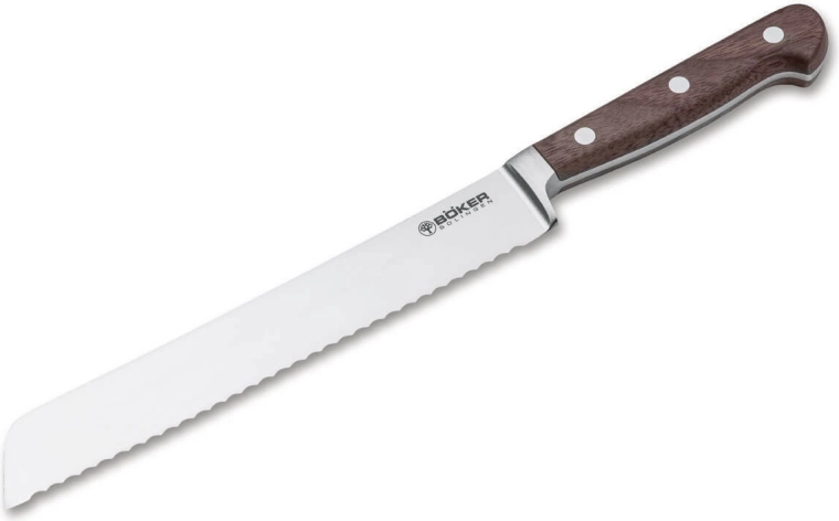 Couteau à pain Böker Heritage 20,5 cm avec manche en bois de noyer