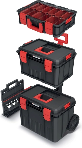 Ensemble de valises à outils et organiseur Modular Solution Kistenberg, noir