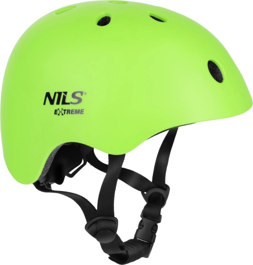 Casque de vélo et de roller Nils Extreme MT301 vert – XS (48-52 cm)