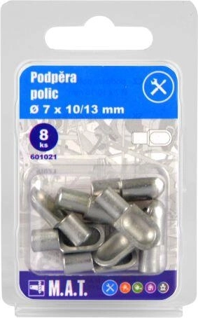 Supports d’étagères 7 × 10/13 mm (8 pcs)