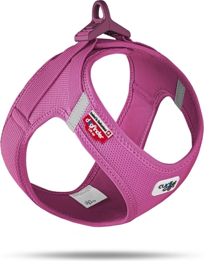 Harnais Curli Air-Mesh avec boucle pour chiens, fuchsia XL (12–18 kg)