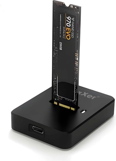 Dexxer station d’accueil pour SSD M.2 (NVMe/SATA) USB‑C 3.1 Gen 2
