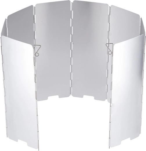 Pare-vent pliable en aluminium pour réchaud de camping NILS Camp