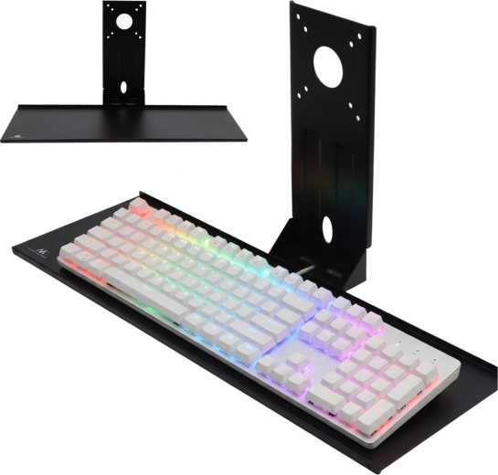 Support de clavier Maclean pour VESA 75 × 75 et 100 × 100 mm