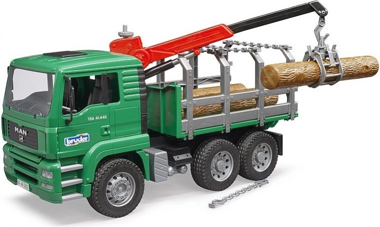 Bruder MAN camion avec remorque pour bois