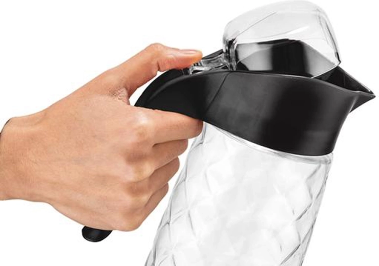 Pichet en verre avec couvercle Qlux 1,6 l