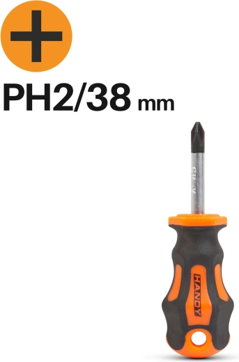 Tournevis cruciforme PH2 38 mm