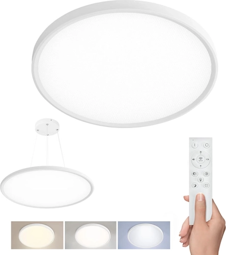 Plafonnier LED Solight Estela White UGR avec télécommande 40 W 4300 lm 50 cm