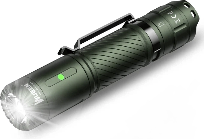Lampe de poche Wuben C3 Army Green 1200 lm, verte