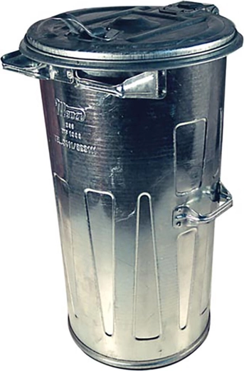 Poubelle ronde galvanisée 110 l