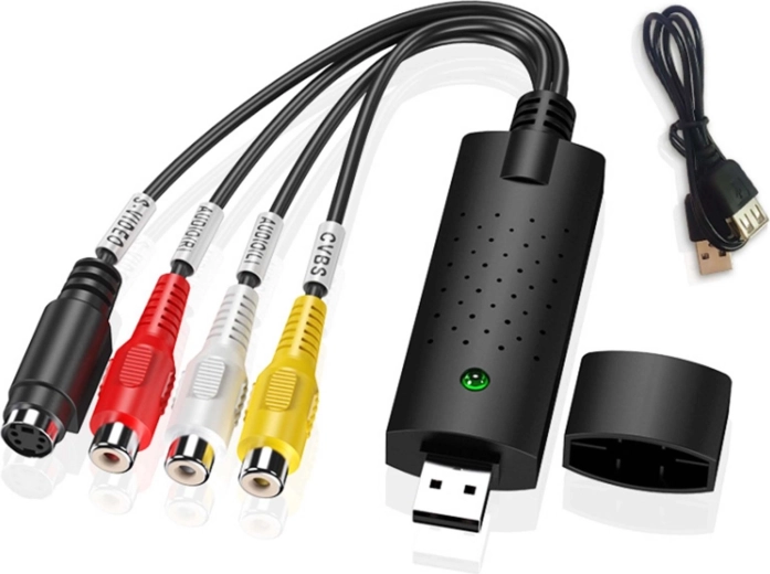 Grabber vidéo USB pour la numérisation VHS Easycap dc60+ - 1 pièce