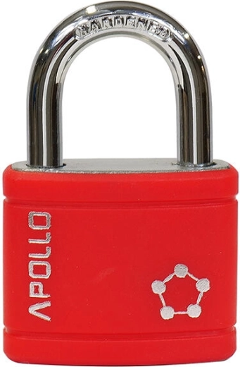 Cadenas APOLLO 40 mm, rouge, 3 clés