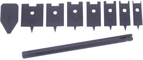 Jeu de forets plats pour bois 10–25 mm, 9 pièces