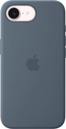 Coque en silicone avec MagSafe pour iPhone 17e – bleu marine