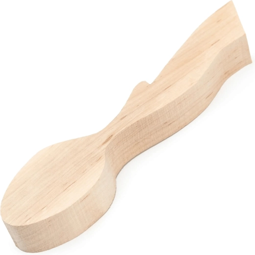 Ébauche BeaverCraft pour la sculpture de cuillères – forme de feuille en aulne