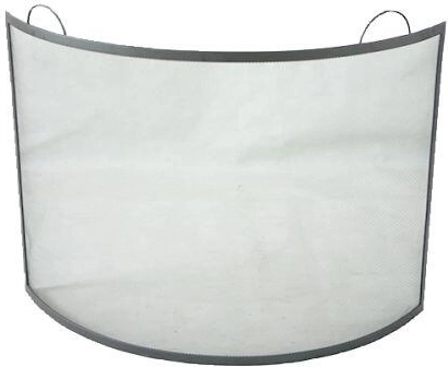 Pare-feu de cheminée 66 × 66 cm acier noir