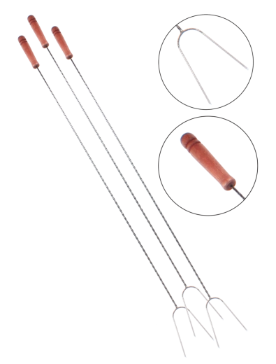 Fourchettes de feu de camp 140 cm