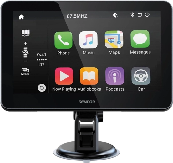Sencor SCT M750BWT écran pour voiture avec Apple CarPlay et Android Auto sans fil et caméra de recul