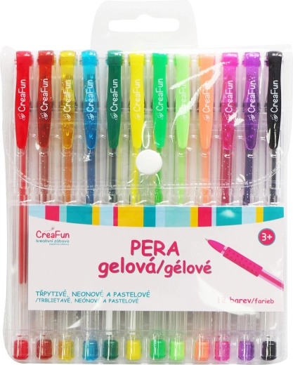 CreaFun stylos gel – set de 12 couleurs