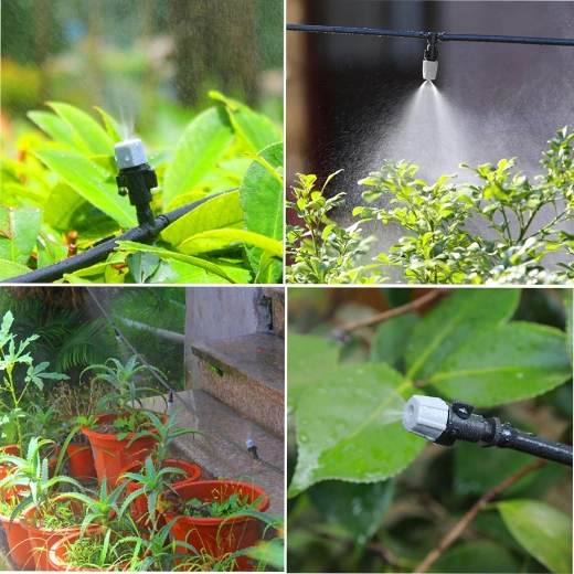 Kit de brumisation et d’arrosage goutte-à-goutte 10 m, 10 asperseurs