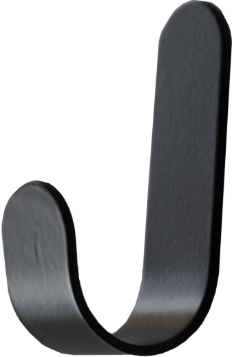 Crochets adhésifs rectangulaires noirs, lot de 4 pièces