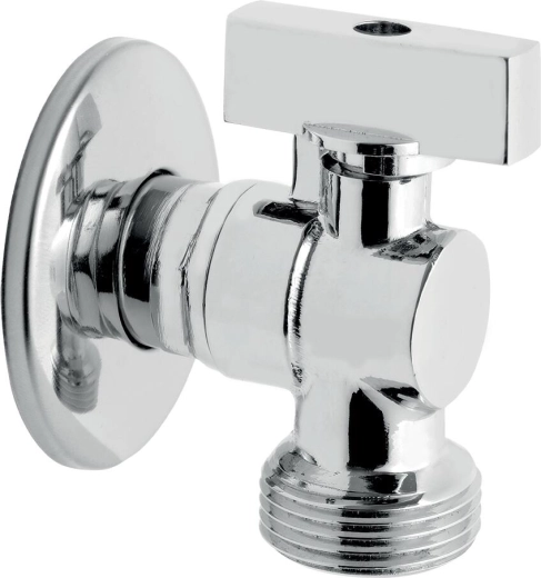 Robinet d’angle pour machine à laver avec clapet anti-retour 1/2" x 3/4"