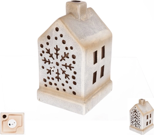 Petite maison LED en porcelaine (2 variantes)