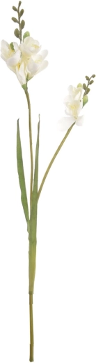 Fleur artificielle Freesia blanche 54 cm
