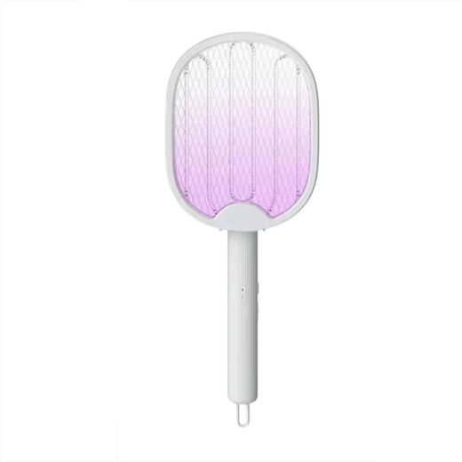 Raquette électrique anti-insectes 4-en-1 avec lampe UV et piège - 1 pièce