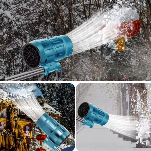 Souffleur de jardin sans fil avec poignée pliante, 2× 3000 mAh