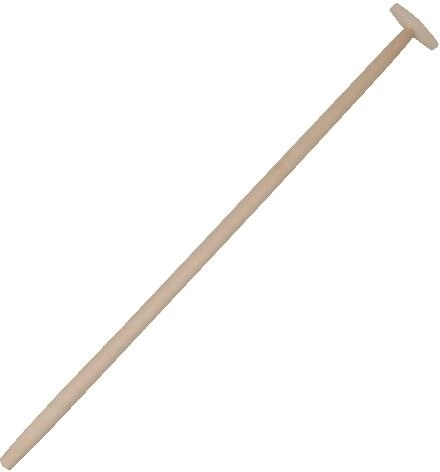 Manche en bois pour pelle avec poignée en T 120 cm