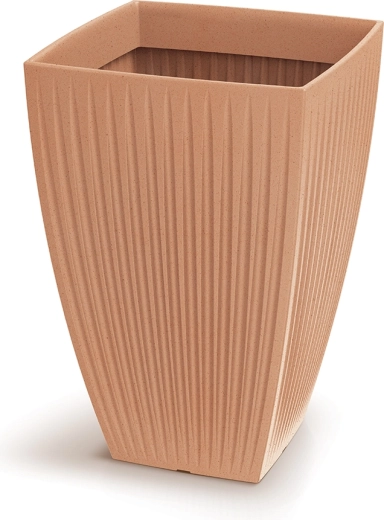 Pot de fleurs Latia Square High 40 × 40 × 58 cm terracotta