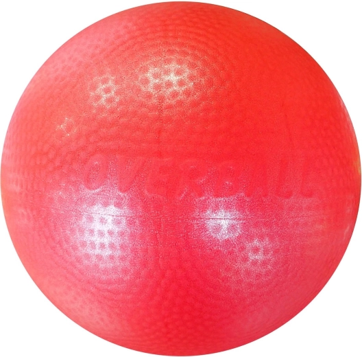 Ballon overball ACRA 230 mm rouge - 1 pièce