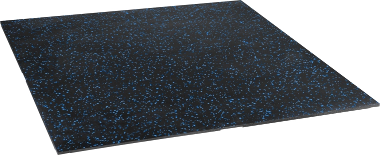 Sol en caoutchouc fitness POS15 noir‑bleu – 2e choix