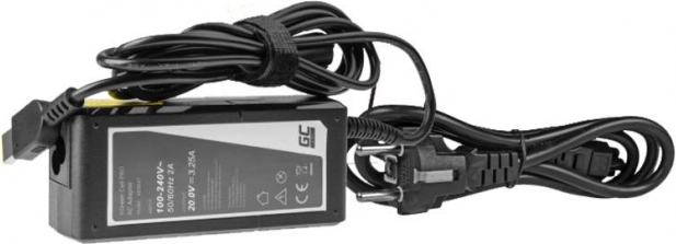 Adaptateur secteur Green Cell Pro 65W 20V 3,25A pour Lenovo avec connecteur Slim Tip