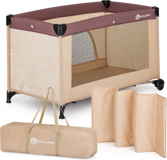 PETITE&MARS lit parapluie Nyja Urban Jungle Sand