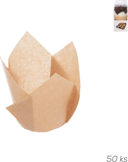 Caissettes pâtissières en papier 5 cm, assortiment, 50 pcs