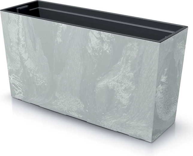 Jardinière avec insert URBI Case effet béton M 77 cm