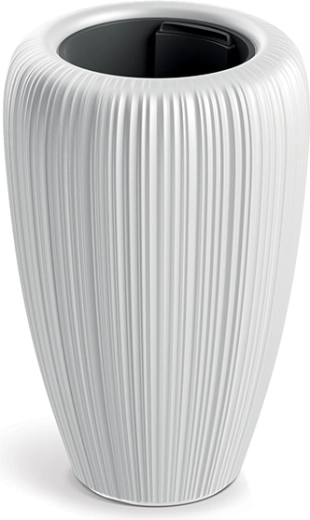 Pot de fleurs Orobo blanc 29 cm - 1 pièce