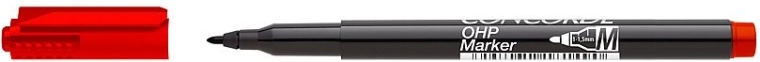 Marqueur permanent CONCORDE OHP M, rouge