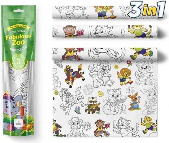 Nappes à colorier Pexi - Zoo sensationnel