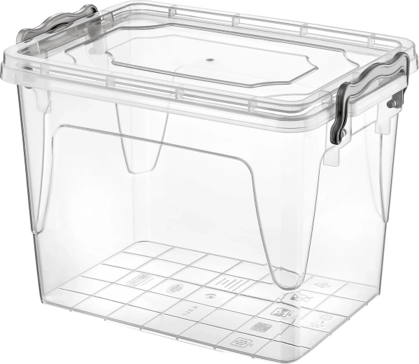 Boîte alimentaire en plastique 2,7 l avec couvercle à clip