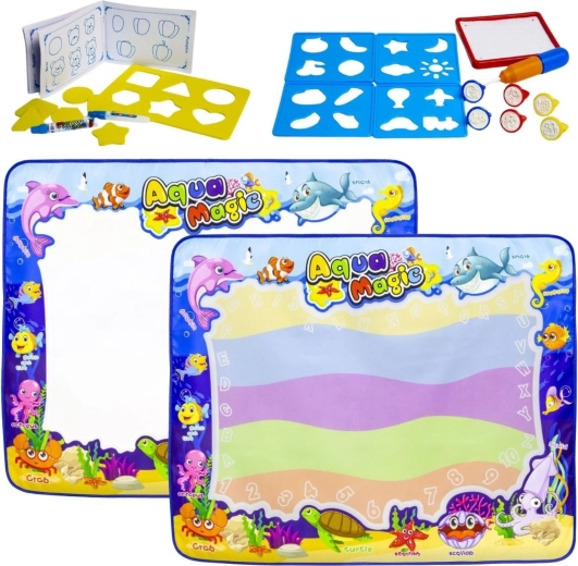 Tapis de dessin éducatif à l’eau océan - 1 pièce
