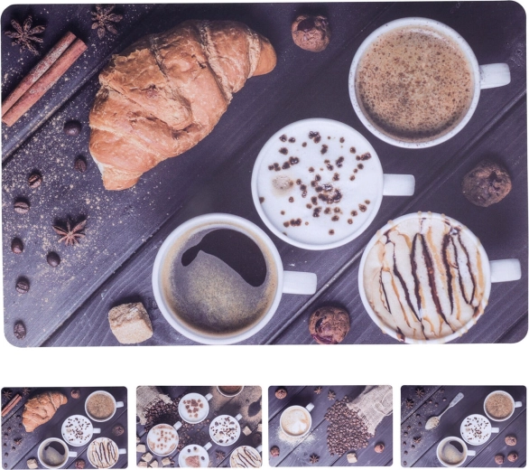Set de table en plastique Café 43,5 × 28,5 cm, assortiment de motifs