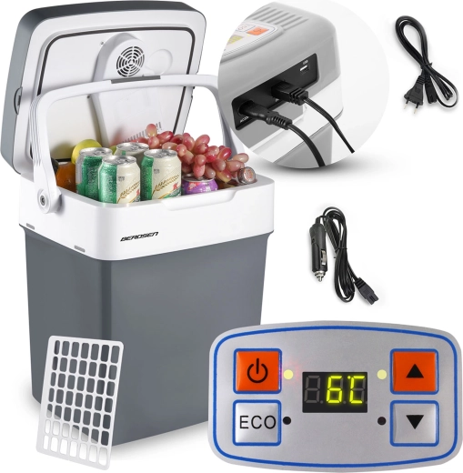 Glacière de voyage BERDSEN Icemax 29 l avec fonctions de refroidissement et de chauffage, mode ECO