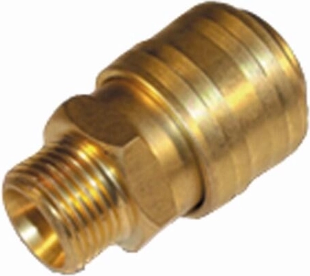 Raccord rapide avec filetage extérieur 1/2" en laiton