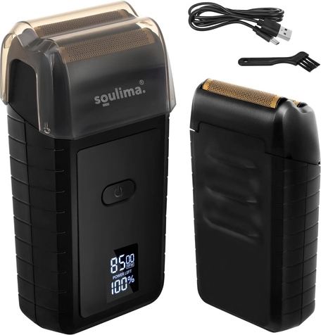 Rasoir électrique SOULIMA avec écran LED et USB‑C